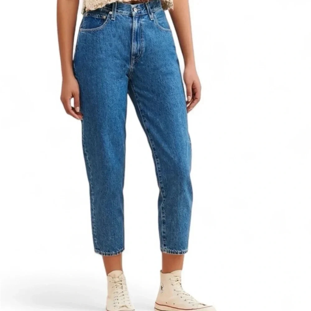 NWT Edwin Anderson Ankle Relaxes High Rise Jeans Medium Aberdeen Wash Size 31